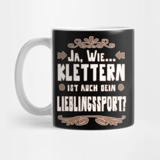 Klettern Kletterseil Sport Felsen Geschenkidee Mug